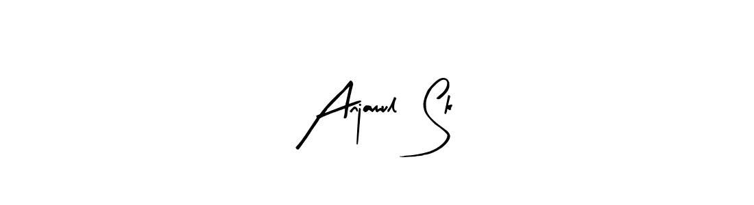 You should practise on your own different ways (Arty Signature) to write your name (Anjamul  Sk) in signature. don't let someone else do it for you. Anjamul  Sk signature style 8 images and pictures png