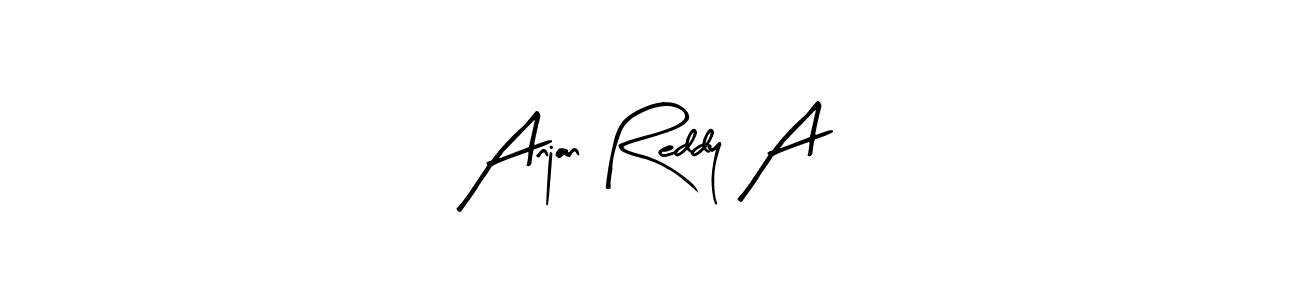 Design your own signature with our free online signature maker. With this signature software, you can create a handwritten (Arty Signature) signature for name Anjan Reddy A. Anjan Reddy A signature style 8 images and pictures png