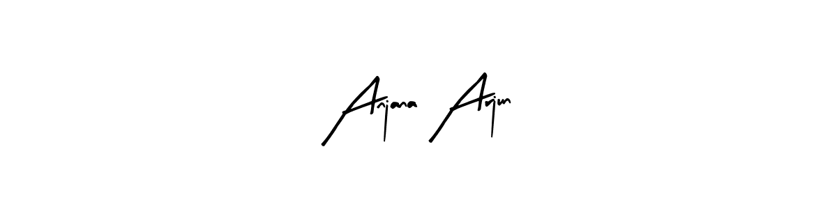 How to Draw Anjana Arjun signature style? Arty Signature is a latest design signature styles for name Anjana Arjun. Anjana Arjun signature style 8 images and pictures png