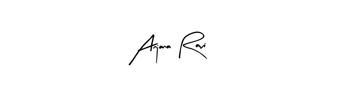 Make a short Anjana Ravi signature style. Manage your documents anywhere anytime using Arty Signature. Create and add eSignatures, submit forms, share and send files easily. Anjana Ravi signature style 8 images and pictures png