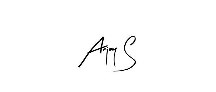 Arty Signature is a professional signature style that is perfect for those who want to add a touch of class to their signature. It is also a great choice for those who want to make their signature more unique. Get Anjay S name to fancy signature for free. Anjay S signature style 8 images and pictures png