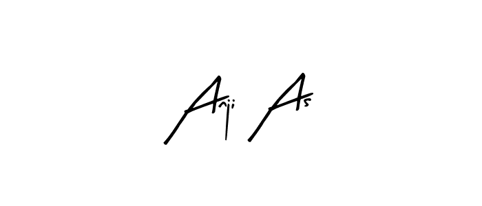 Anji As stylish signature style. Best Handwritten Sign (Arty Signature) for my name. Handwritten Signature Collection Ideas for my name Anji As. Anji As signature style 8 images and pictures png