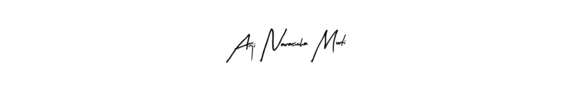 Anji Narasimha Murti stylish signature style. Best Handwritten Sign (Arty Signature) for my name. Handwritten Signature Collection Ideas for my name Anji Narasimha Murti. Anji Narasimha Murti signature style 8 images and pictures png