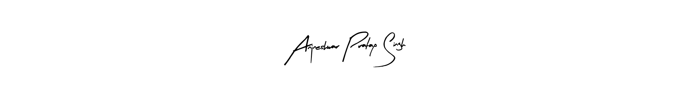 This is the best signature style for the Anjneshwar Pratap Singh name. Also you like these signature font (Arty Signature). Mix name signature. Anjneshwar Pratap Singh signature style 8 images and pictures png