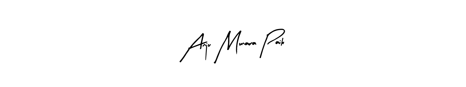 if you are searching for the best signature style for your name Anju Munara Paik. so please give up your signature search. here we have designed multiple signature styles  using Arty Signature. Anju Munara Paik signature style 8 images and pictures png