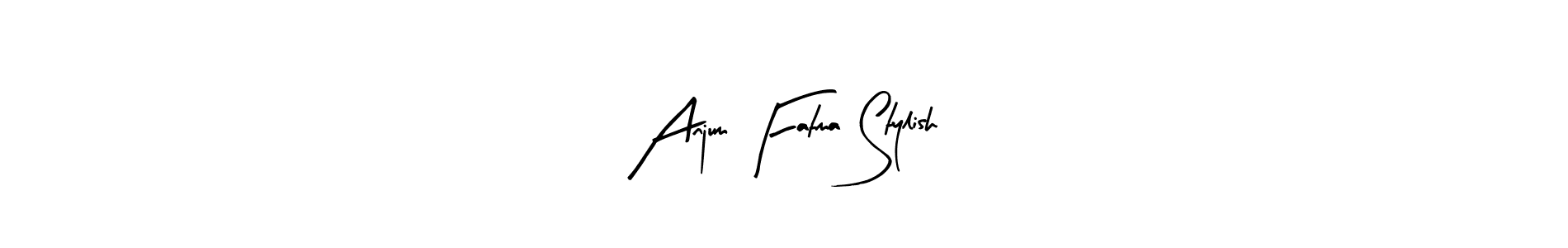 Make a beautiful signature design for name Anjum Fatma Stylish. With this signature (Arty Signature) style, you can create a handwritten signature for free. Anjum Fatma Stylish signature style 8 images and pictures png