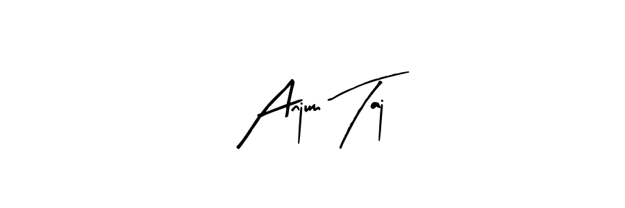 Similarly Arty Signature is the best handwritten signature design. Signature creator online .You can use it as an online autograph creator for name Anjum Taj. Anjum Taj signature style 8 images and pictures png
