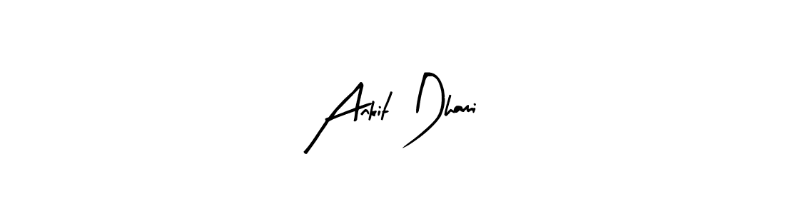 Create a beautiful signature design for name Ankit Dhami. With this signature (Arty Signature) fonts, you can make a handwritten signature for free. Ankit Dhami signature style 8 images and pictures png