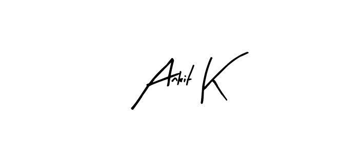 Also You can easily find your signature by using the search form. We will create Ankit K name handwritten signature images for you free of cost using Arty Signature sign style. Ankit K signature style 8 images and pictures png