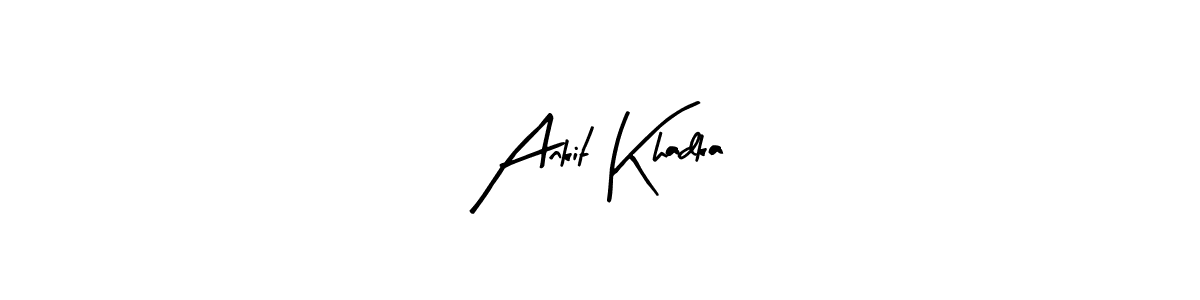 Use a signature maker to create a handwritten signature online. With this signature software, you can design (Arty Signature) your own signature for name Ankit Khadka. Ankit Khadka signature style 8 images and pictures png