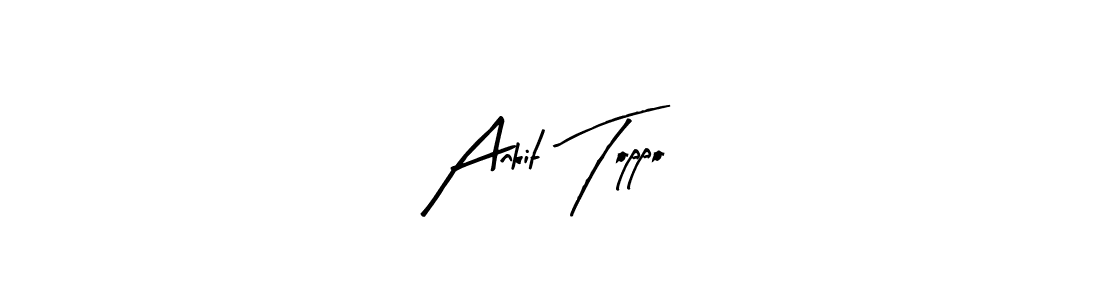 Similarly Arty Signature is the best handwritten signature design. Signature creator online .You can use it as an online autograph creator for name Ankit Toppo. Ankit Toppo signature style 8 images and pictures png