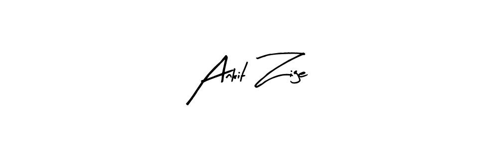 Similarly Arty Signature is the best handwritten signature design. Signature creator online .You can use it as an online autograph creator for name Ankit Zige. Ankit Zige signature style 8 images and pictures png