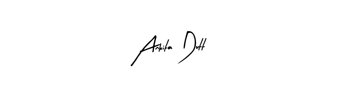 How to make Ankita Dutt name signature. Use Arty Signature style for creating short signs online. This is the latest handwritten sign. Ankita Dutt signature style 8 images and pictures png