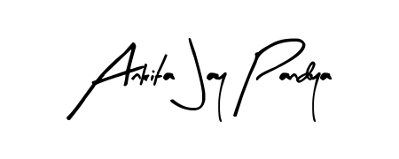Use a signature maker to create a handwritten signature online. With this signature software, you can design (Arty Signature) your own signature for name Ankita Jay Pandya. Ankita Jay Pandya signature style 8 images and pictures png