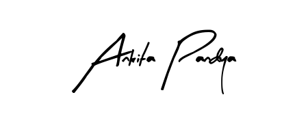 How to make Ankita Pandya name signature. Use Arty Signature style for creating short signs online. This is the latest handwritten sign. Ankita Pandya signature style 8 images and pictures png