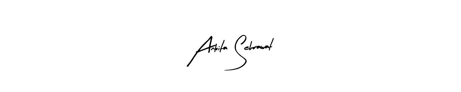 This is the best signature style for the Ankita Sehrawat name. Also you like these signature font (Arty Signature). Mix name signature. Ankita Sehrawat signature style 8 images and pictures png