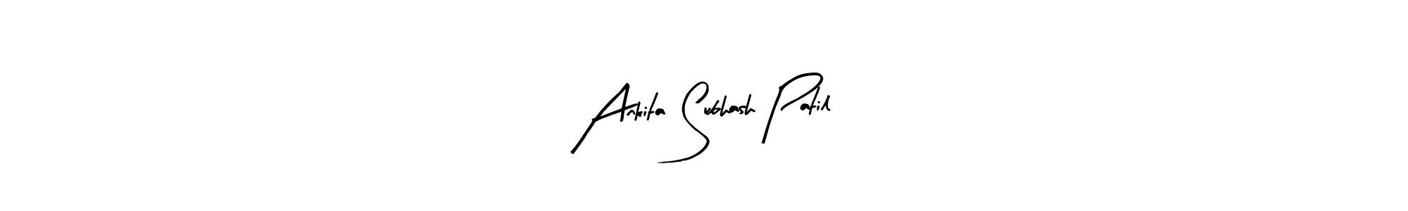 You should practise on your own different ways (Arty Signature) to write your name (Ankita Subhash Patil) in signature. don't let someone else do it for you. Ankita Subhash Patil signature style 8 images and pictures png