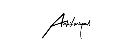 Design your own signature with our free online signature maker. With this signature software, you can create a handwritten (Arty Signature) signature for name Ankituniyal. Ankituniyal signature style 8 images and pictures png
