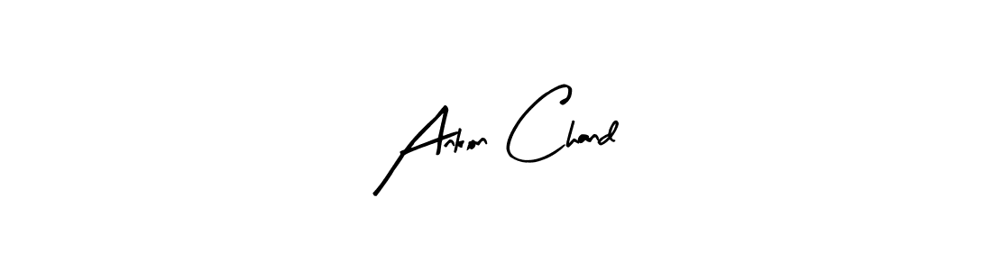 Create a beautiful signature design for name Ankon Chand. With this signature (Arty Signature) fonts, you can make a handwritten signature for free. Ankon Chand signature style 8 images and pictures png