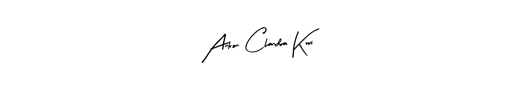 Create a beautiful signature design for name Ankon Chandra Kuri. With this signature (Arty Signature) fonts, you can make a handwritten signature for free. Ankon Chandra Kuri signature style 8 images and pictures png