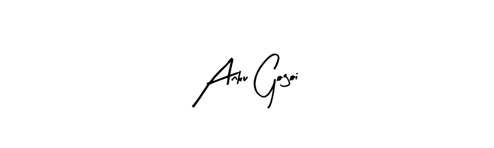 Design your own signature with our free online signature maker. With this signature software, you can create a handwritten (Arty Signature) signature for name Anku Gogoi. Anku Gogoi signature style 8 images and pictures png