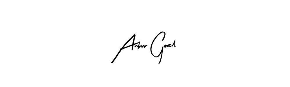 How to make Ankur Goel name signature. Use Arty Signature style for creating short signs online. This is the latest handwritten sign. Ankur Goel signature style 8 images and pictures png