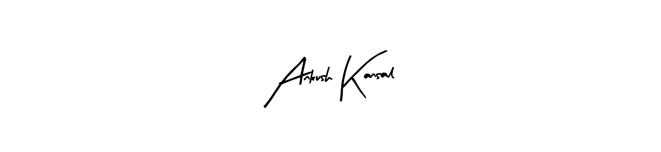 Create a beautiful signature design for name Ankush Kansal. With this signature (Arty Signature) fonts, you can make a handwritten signature for free. Ankush Kansal signature style 8 images and pictures png