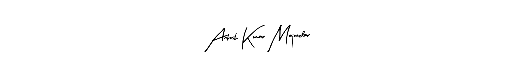 Create a beautiful signature design for name Ankush Kumar Majumdar. With this signature (Arty Signature) fonts, you can make a handwritten signature for free. Ankush Kumar Majumdar signature style 8 images and pictures png