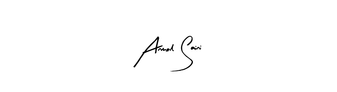 Create a beautiful signature design for name Anmol Saini. With this signature (Arty Signature) fonts, you can make a handwritten signature for free. Anmol Saini signature style 8 images and pictures png