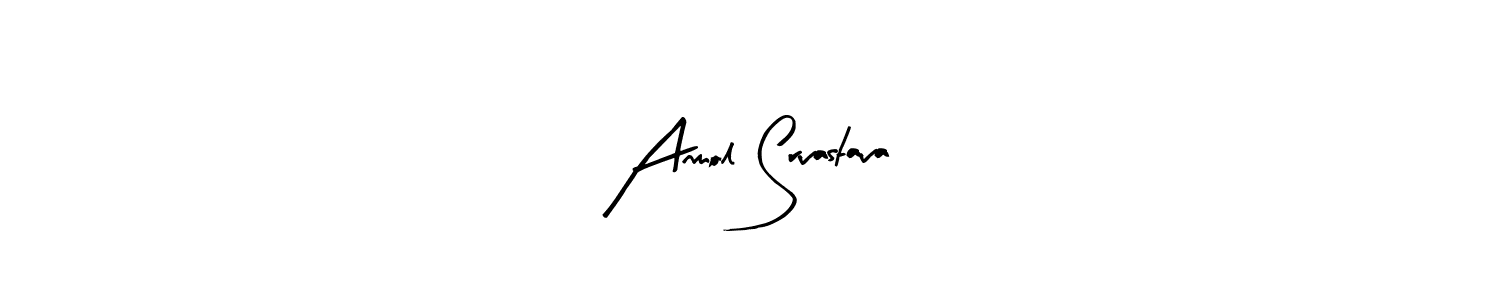 if you are searching for the best signature style for your name Anmol Srvastava. so please give up your signature search. here we have designed multiple signature styles  using Arty Signature. Anmol Srvastava signature style 8 images and pictures png