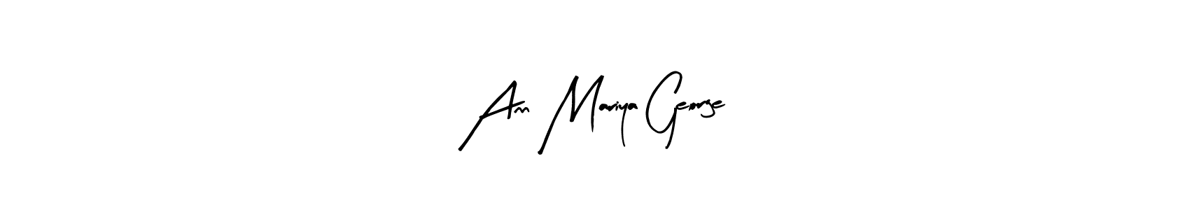 Use a signature maker to create a handwritten signature online. With this signature software, you can design (Arty Signature) your own signature for name Ann Mariya George. Ann Mariya George signature style 8 images and pictures png