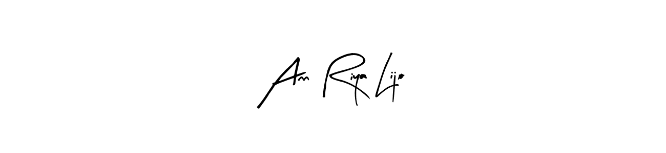 Design your own signature with our free online signature maker. With this signature software, you can create a handwritten (Arty Signature) signature for name Ann Riya Lijo. Ann Riya Lijo signature style 8 images and pictures png