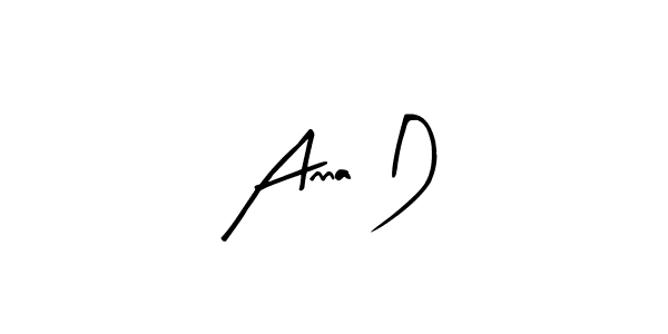 Design your own signature with our free online signature maker. With this signature software, you can create a handwritten (Arty Signature) signature for name Anna D. Anna D signature style 8 images and pictures png
