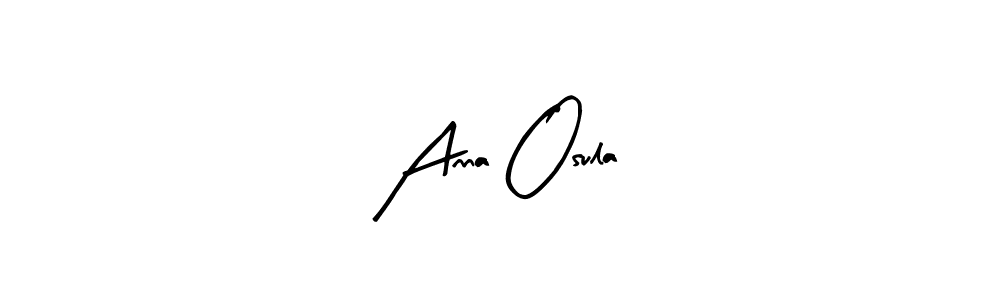 Similarly Arty Signature is the best handwritten signature design. Signature creator online .You can use it as an online autograph creator for name Anna Osula. Anna Osula signature style 8 images and pictures png