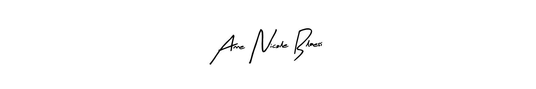 Also we have Anne Nicole Blaesi name is the best signature style. Create professional handwritten signature collection using Arty Signature autograph style. Anne Nicole Blaesi signature style 8 images and pictures png