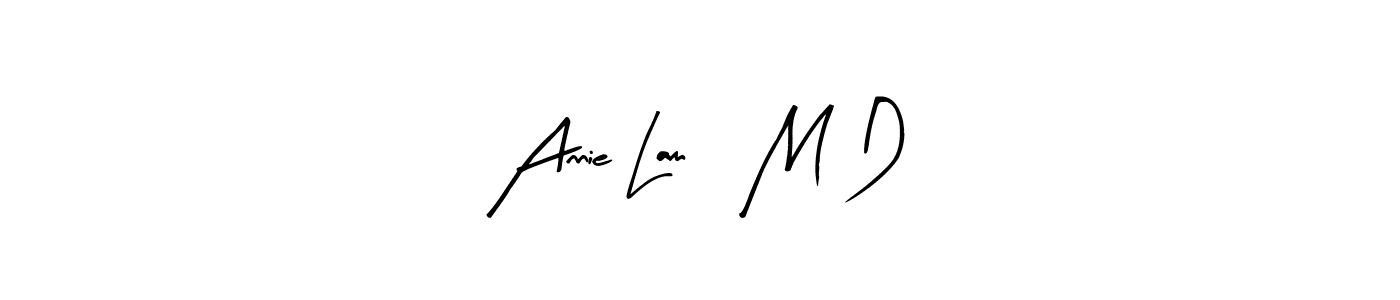 Design your own signature with our free online signature maker. With this signature software, you can create a handwritten (Arty Signature) signature for name Annie Lam, M D. Annie Lam, M D signature style 8 images and pictures png