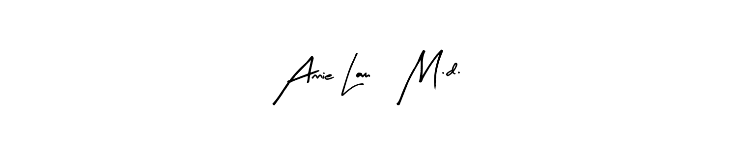 if you are searching for the best signature style for your name Annie Lam, M.d.. so please give up your signature search. here we have designed multiple signature styles  using Arty Signature. Annie Lam, M.d. signature style 8 images and pictures png