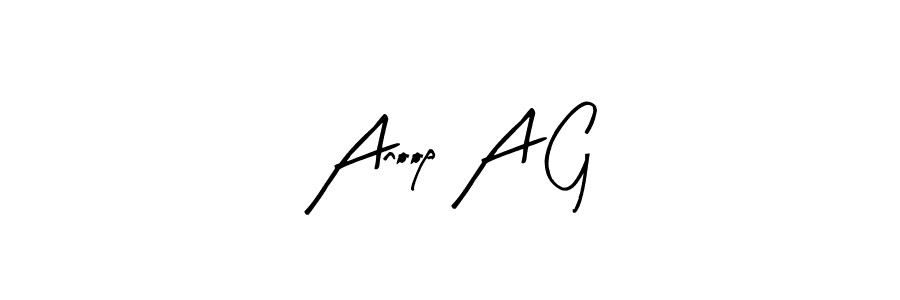 You should practise on your own different ways (Arty Signature) to write your name (Anoop A G) in signature. don't let someone else do it for you. Anoop A G signature style 8 images and pictures png