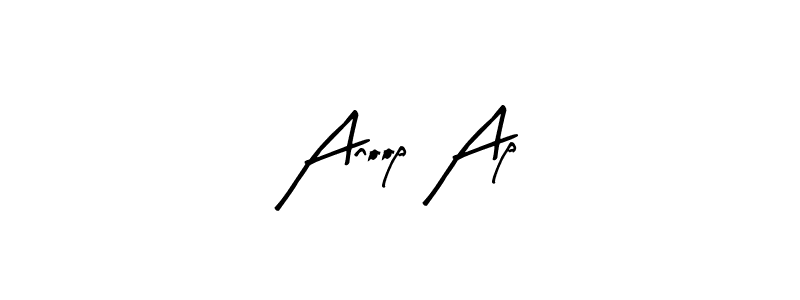 Similarly Arty Signature is the best handwritten signature design. Signature creator online .You can use it as an online autograph creator for name Anoop Ap. Anoop Ap signature style 8 images and pictures png