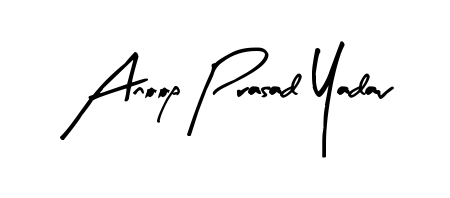 You should practise on your own different ways (Arty Signature) to write your name (Anoop Prasad Yadav) in signature. Don't let someone else do it for you. Anoop Prasad Yadav signature style 8 images and pictures png