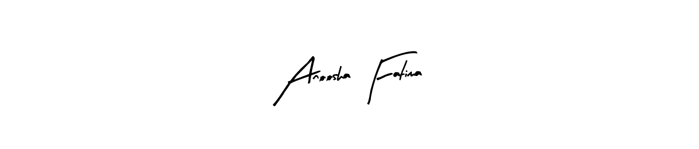 Also we have Anoosha Fatima name is the best signature style. Create professional handwritten signature collection using Arty Signature autograph style. Anoosha Fatima signature style 8 images and pictures png