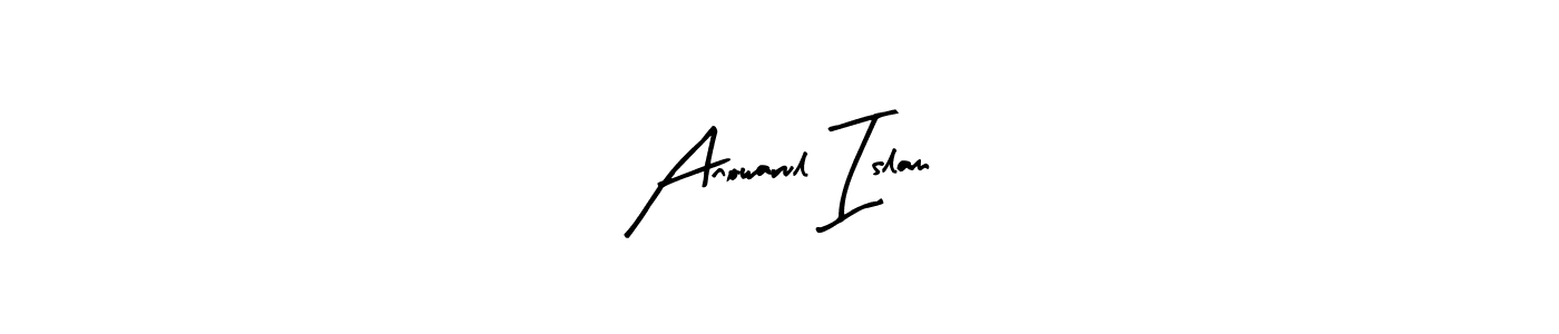 This is the best signature style for the Anowarul Islam name. Also you like these signature font (Arty Signature). Mix name signature. Anowarul Islam signature style 8 images and pictures png