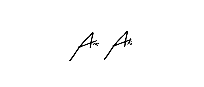 How to make Ans Ali signature? Arty Signature is a professional autograph style. Create handwritten signature for Ans Ali name. Ans Ali signature style 8 images and pictures png