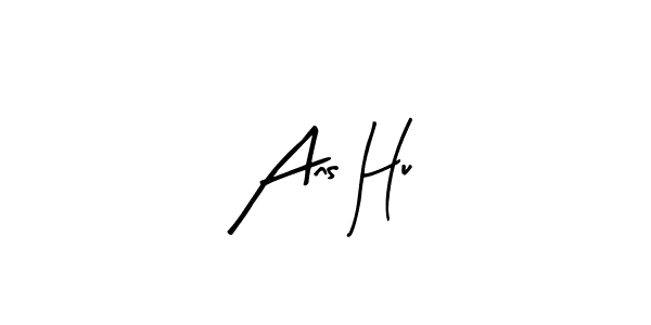 Use a signature maker to create a handwritten signature online. With this signature software, you can design (Arty Signature) your own signature for name Ans Hu. Ans Hu signature style 8 images and pictures png