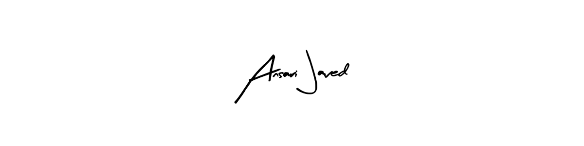 How to make Ansari Javed signature? Arty Signature is a professional autograph style. Create handwritten signature for Ansari Javed name. Ansari Javed signature style 8 images and pictures png