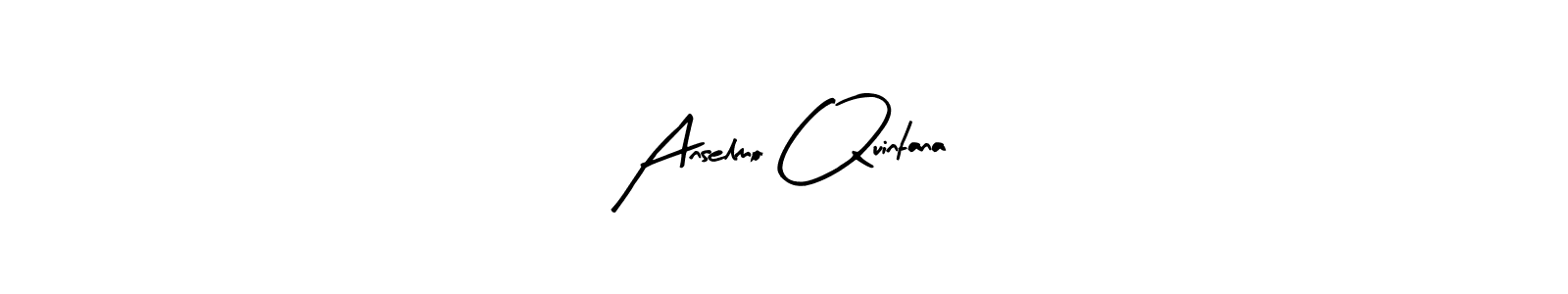 Arty Signature is a professional signature style that is perfect for those who want to add a touch of class to their signature. It is also a great choice for those who want to make their signature more unique. Get Anselmo Quintana name to fancy signature for free. Anselmo Quintana signature style 8 images and pictures png