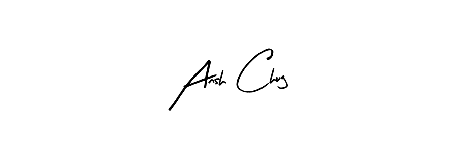 How to make Ansh Chug signature? Arty Signature is a professional autograph style. Create handwritten signature for Ansh Chug name. Ansh Chug signature style 8 images and pictures png