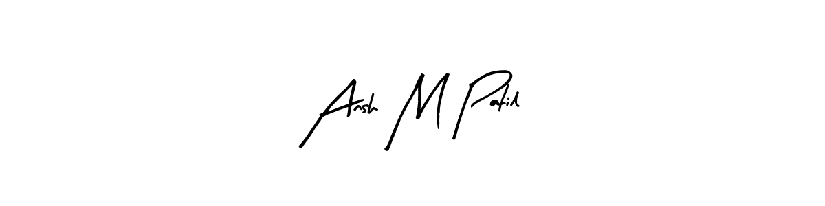 Also we have Ansh M Patil name is the best signature style. Create professional handwritten signature collection using Arty Signature autograph style. Ansh M Patil signature style 8 images and pictures png