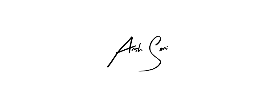 Ansh Soni stylish signature style. Best Handwritten Sign (Arty Signature) for my name. Handwritten Signature Collection Ideas for my name Ansh Soni. Ansh Soni signature style 8 images and pictures png