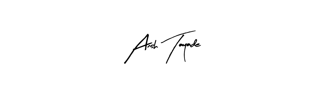 Design your own signature with our free online signature maker. With this signature software, you can create a handwritten (Arty Signature) signature for name Ansh Tayade. Ansh Tayade signature style 8 images and pictures png